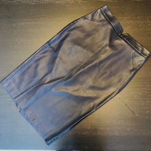 Zara Faux Leather Pencil Skirt Size Small